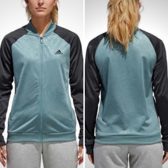 adidas track jacket womens floral